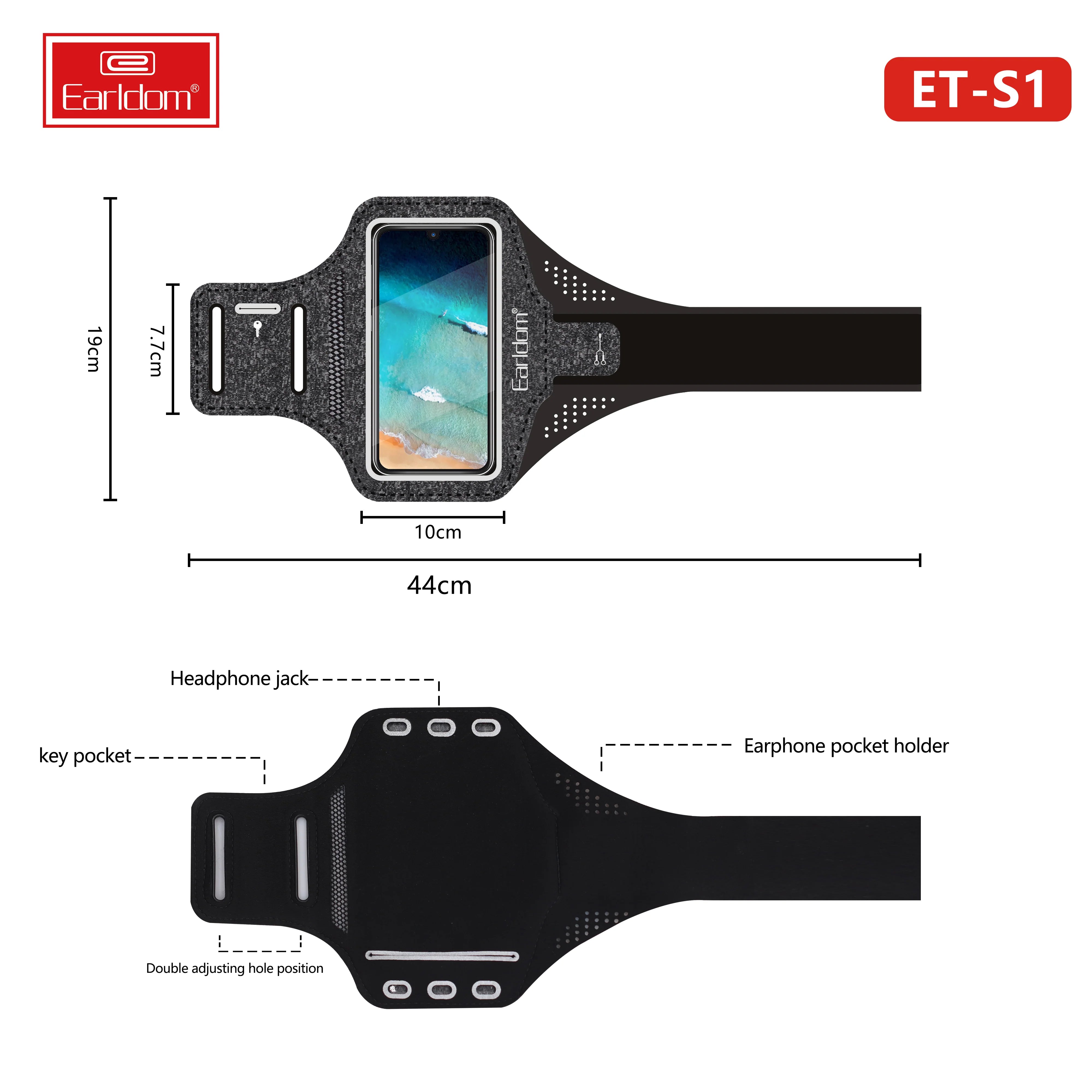 Earldom ET-S1 Universal Running Sports Armband Case Earldom ET-S1 Universal Running Sports Armband Case